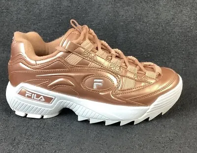 Fila Women’s Disruptor 2 5CM00617-661 Gold Casual Shoes Sneakers Size 7 • $32.50