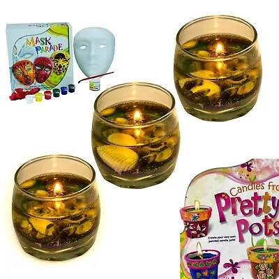 Parade Mask Craft Decoration & Parade Candles Paint Crafts Model Heads Kids • £3.99