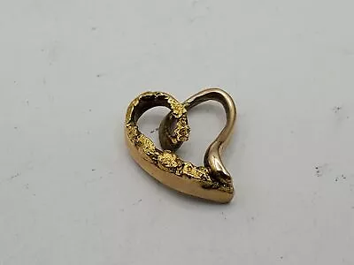 JMC 10k Yellow Gold Heart Pendant 0.95g • $9.99