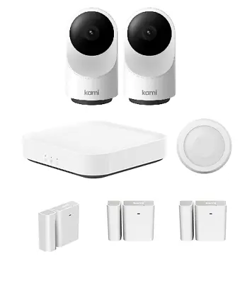 Kami Home Security Camera System Combo 1080P Indoor Cam W/ Door Motion Sensors • $69.99