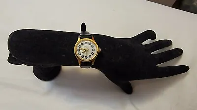 Rare Vintage Vulcain Gold Plated Telephone Dial Manual Wind Ladies Watch • $260