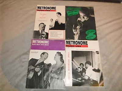 Vintage  Metronome Music USA Magazines  (lot Of 4) 1953 1956 1957 1958 • $12.99