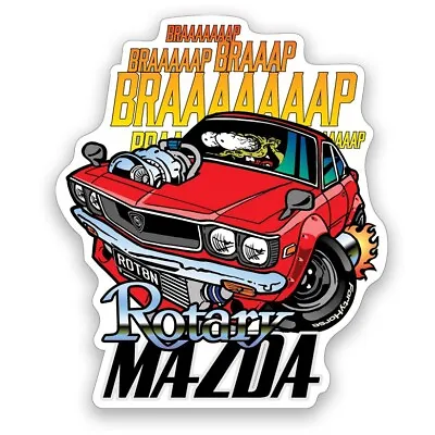 Japanese Car Vinyl Stickers - Mazda RX3 Rotary • $5