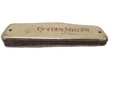 For Parts  Only Antique Harmonica IN Box Golden Melody M.HOHNER Made IN Germany • $19.90