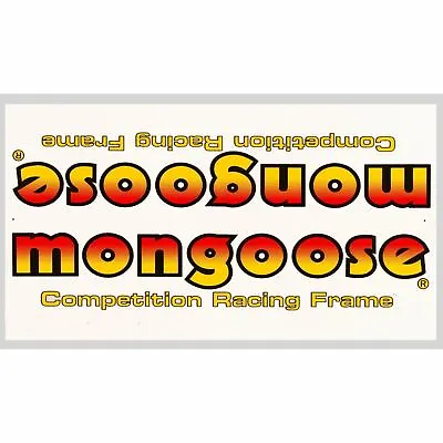 1983 Mongoose - Expert Decal Set - Orange/yellow • $39.95