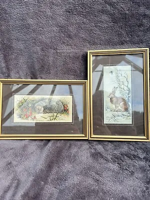 J&J Cash Ltd Coventry England Silk Woven Pictures . X 2 • £30