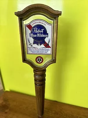 PABST BLUE RIBBON PBR BEER Tap Handle 10” Man Cave Bar Vintage Milwaukee Brewer • $29.99