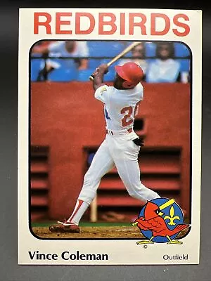 Vince Coleman 1984 Riley's Louisville Redbirds Minor League Card #20 Cardinals • $6