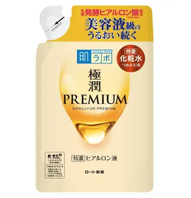 Rohto Hada Labo Gokujyun PREMIUM Hyaluronic Acid Super Moist Lotion Refill 170mL • $28.99