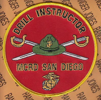 USMC Marine Corps Recruiting Depot San Diego Drill Instructor DI ~5  Patch M/e • $7