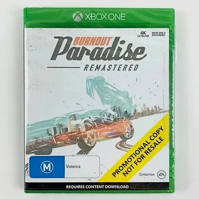 Burnout Paradise Remastered (pal) Microsoft Xbox One Promo Copy New + Sealed • $22