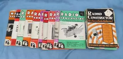 Job Lot 20 Vintage Radio Constructor Magazines Radio Electronics • £20