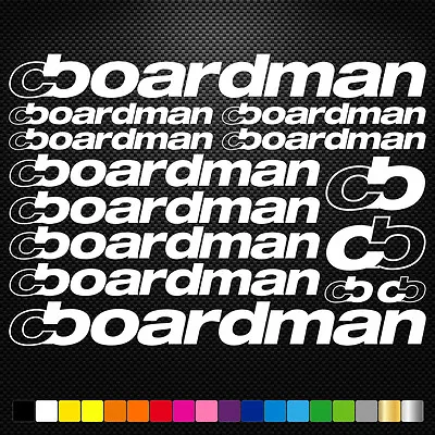 FITS Boardman Bikes Vinyl Decal Stickers Sheet Frame Cycle Cycling Bicycle • £7.30