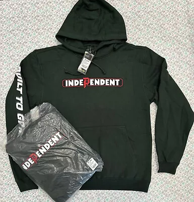 Primitive X Independent Trucks Hoodie Hunter Green  Skateboard Size Large • $50