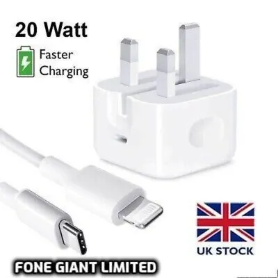 £10.99 • Buy For IPhone 14 13 12 11 Pro XR XS MAX Fast Charging USB-C PD Plug Charger Cable