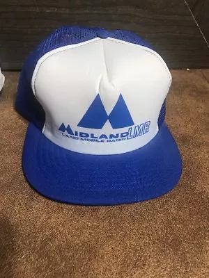 Vintage 1980s Midland Mesh LMR Weather Trucker Hat • $13