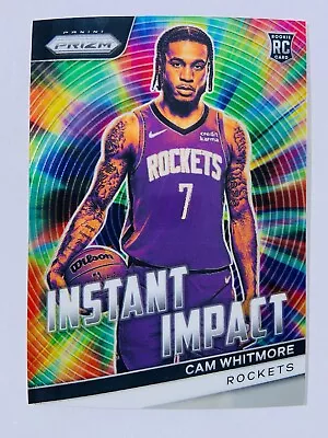 Whitmore - Rockets 2023-24 Panini Prizm Instant Impact Insert RC Rookie Cam #7 • £5.13