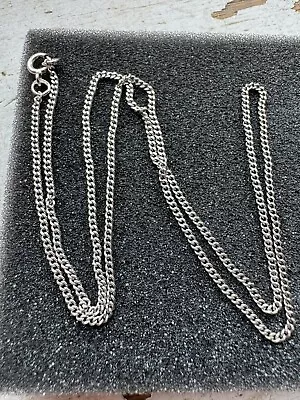 9ct White Gold Curb Chain • £170