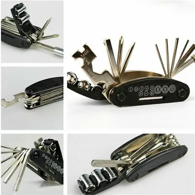 $20.99 • Buy Motorcycle Parts Socket Hex Wrench Screwdrivers Allen Key Kit Repair Tool New