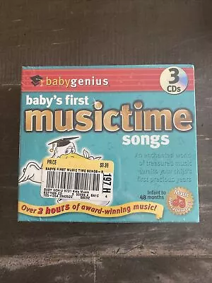 BABY GENIUS Baby's First Musictime Songs 3 CD Set Instrumental Music FREE SHIP • $9.99