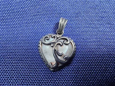 Grandma Grabe's Beautiful Vintage 925 Sterling Silver Heart Pendant • $0.75