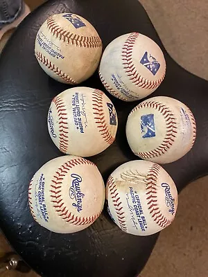 Lot Of 6 Rawlings Official PACIFIC COAST LEAGUE Baseballs • $20