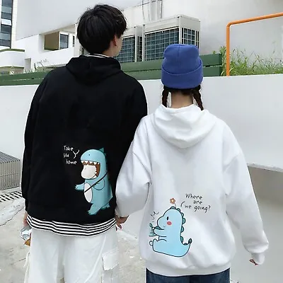£17.77 • Buy Men Lovely Hoodies Dinosaur Pullover For Lovers Matching Sweatshirt  For Couple