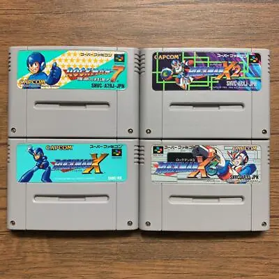 Rockman X X2 X3 And 7 Nintendo Super Famicom SNES Mega Man Japan Version Tested • $59.95