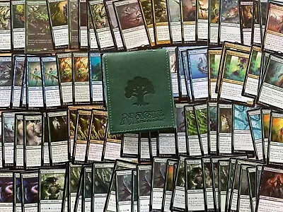 MTG Magic The Gathering Green Deck Box 100+ Elves/Merfolk (Ultra Pro Mana Flip) • $4.99