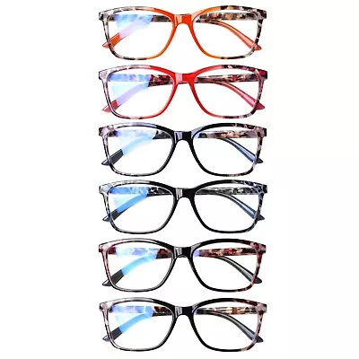 6 Pairs Reading Glasses Spring Hinge Readers For Women Anti Glare New • $16.55