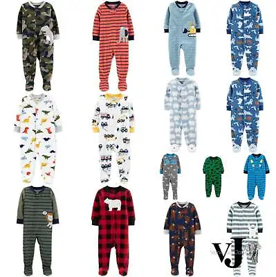 $14 • Buy Carter's Baby Boys Fleece Footed Pajamas, Choose Sz/Color