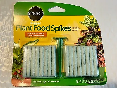 Miracle-Gro Indoor Plant Food 48-Spikes Fertilizer Spikes 2.2-Ounce • $7.95