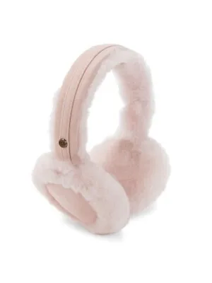 NWT UGG Australia Classic Logo Shearling Earmuffs / Pink Cloud / NEW • £80.72