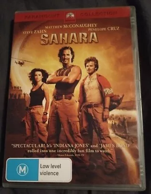 Sahara DVD Matthew McConaughey Region 4 • $0.99