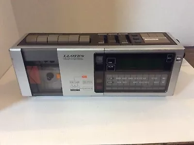 Vintage Lloyds Am/fm Clock Radio Cassette Recorder As Is • $14.99