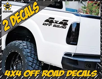 4x4 Off Road Truck Bed Decal Set MATTE BLACK For Ford F-150 And Super Duty • $12.99