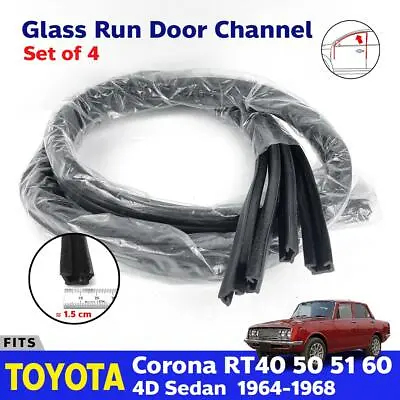 For Toyota Corona RT40 RT50 RT60 MARKII SED Window Glass Run Channel Felt X4 SH • $92.39