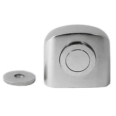 Stainless Steel Magnetic Door Stop Stopper Catch Door Holder Avoid Slamming • £12