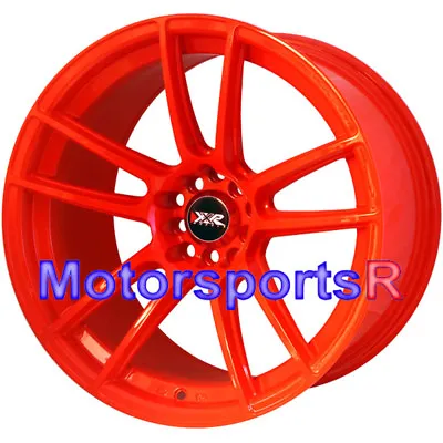 XXR 969 R Orange 18x10.25 +20 Rims Wheels 5x114.3 Stance Mitsubishi Evo X MR GSR • $499