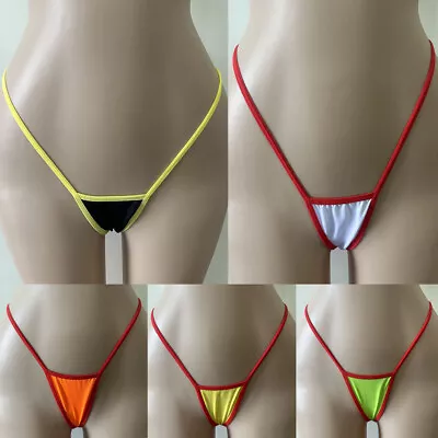 Sexy Womens Micro Thongs Low Rise Underwear G String T-back Bikini Mini Swimwear • £2.87