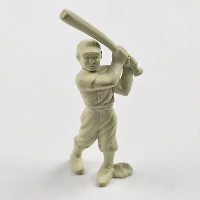 1950'S Baseball Marx Dollhouse Play Set Figures Catcher Batter Cream Color • $9.99