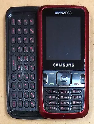 Samsung Messager SCH-R450 - Red & Black ( MetroPCS ) Very Rare CDMA Slider Phone • $38.24