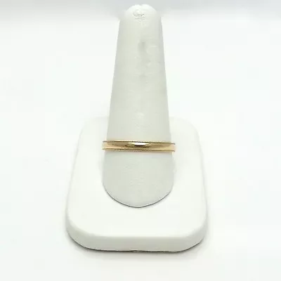 14k Gold 3mm Milgrain Wedding Band Ring Large Sz 12 • $237.50