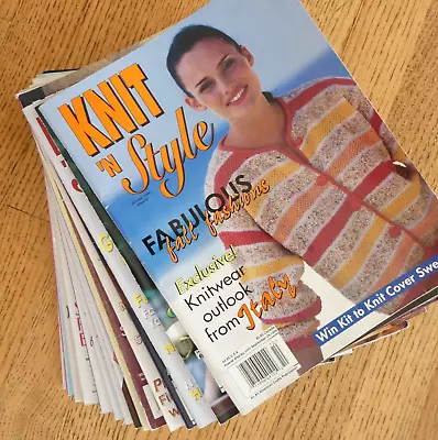 Knit N Style Magazine Lot Of 15 Issues 1998-2014 Knitting Vintage • $24.98