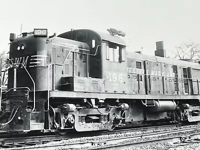 DH) Artistic Photograph 1974 Western Maryland Railroad Train Engine 196 • $14.50