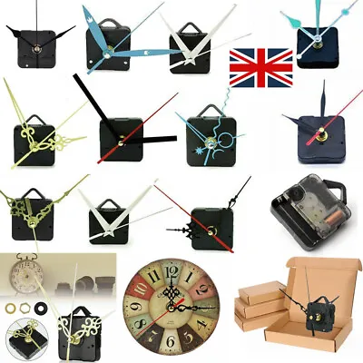 Replacement Quartz Clock Mechanism Movement And Hands DIY Repair Kit Parts UK • £5.21