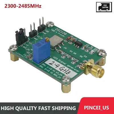 2.4G 2300-2485MHz RF VCO Signal Source Microwave Voltage Controlled Oscillator • $25.02