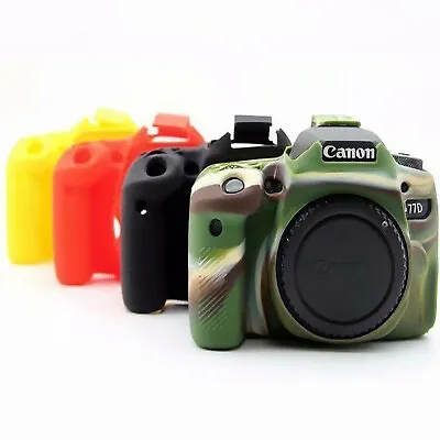 Camera Protective Body Cover For Can&n EOS 77D 80D 90D 250D Soft Silicone Case • £22.34