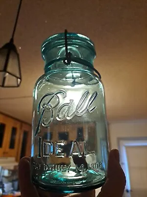 Vintage Aqua Ball Ideal July 14 1908 Quart Jar Mold #6 • $15