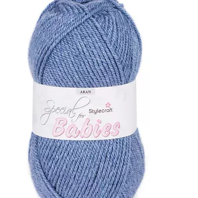 Stylecraft Special ARAN For Babies Knitting Wool Yarn 100g 1264 Baby Denim • £4.99